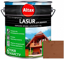 Лазур глибоко консервуюча Altax Lasur для деревини тік напівмат 9 л