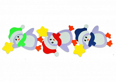 Декорация новогодняя Аплі-Краплі Пингвины 1 м