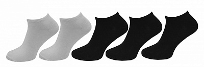 Набор носков мужских Premier Socks короткие р.25 черный/белый 5 шт.