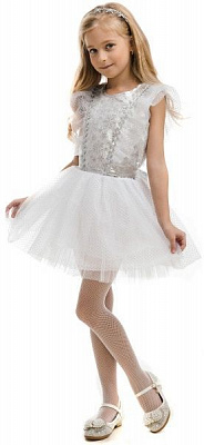 Костюм дитячий карнавальний КАРНАВАЛІЯ Снііжинка 5-7 років р.122 білий