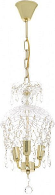 Люстра підвісна Crystal Life 3xE14 золото SP804/03-D25GO