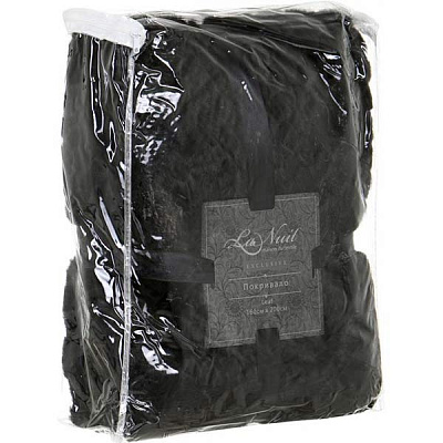 Покривало Leaf 160x200 см La Nuit чорний