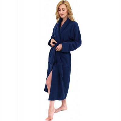 Халат махровый Ideal р. L темно-синий
