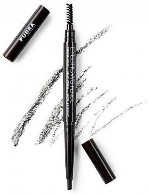 Олівець для брів Pudra Cosmetics автоматичний темно-коричневий 2 г