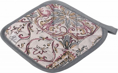 Прихватка Mosaic 20x20 см сірий із малюнком Прованс