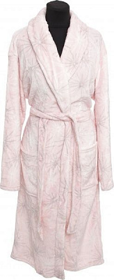 Халат домашній La Nuit Сяйво р. XS рожевий із принтом