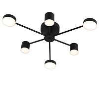 Люстра світлодіодна Victoria Lighting з пультом д/к 60 Вт чорний Otis/PL6 black 