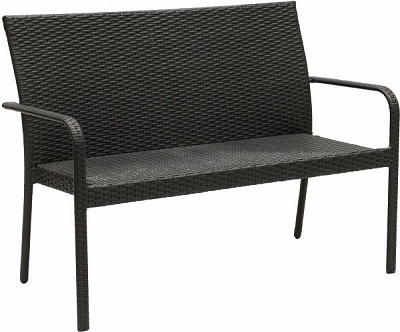 Диван садовый Indigo HYC-005D 63х123 см черный 