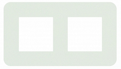 Рамка двомісна Efapel Latina білий матовий 42920 TBM