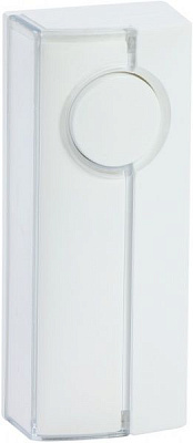 Кнопка звонка с подсветкой 10 А 250В IP44 белый PDJ-213/P