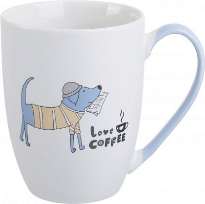 Чашка Pets Dog Blue 350 мл порцеляна Fiora