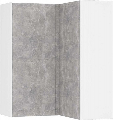 Шкаф верхний угловой МС Идея Лофт ВУ 80-80/105/31,6 бетон Грейд