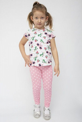 Футболка для девочки Luna Kids Flamingo р.134 мульти №0021/16197 