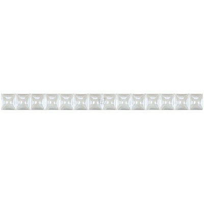 Бордюр агат стік білий люстрований Grandkerama 1,3х20 см
