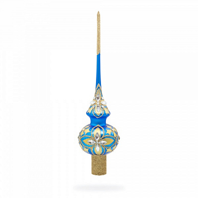 Верхівка скляна Гламур B-399 матова синій