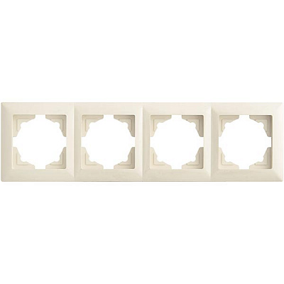 Рамка четырехместная Gunsan VISAGE универсальная кремовый VS 28 12 145