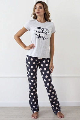 Піжама жіноча Roksana Vetch 767/16010 р. S сірий