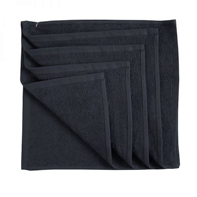 Серветка махрова 30x30 см чорний Ярослав