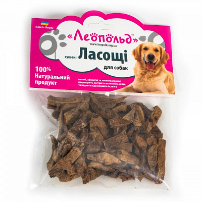 Лакомство Леопольд вымя сушеное 100 г