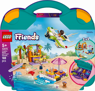 Конструктор LEGO Friends Творческий чемодан для путешествий и отдыха на пляже 42672