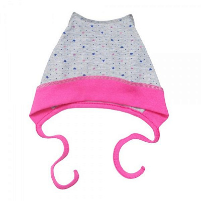 Чепчик детский Minikin 166090343 р.43 серый с розовым 166090343