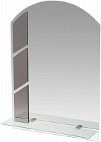 Дзеркало ТЕТРА №168 475*650 мм графіт з полицею 