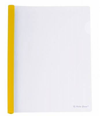Папка пластикова А4 з планкою-затиском 2-65 аркуша жовта Nota Bene
