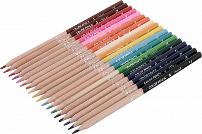 Набір кольорових олівців Nature 18 шт червоний