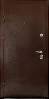 Дверь входная Министерство дверей КУ-Орнамент дуб темный 2050x960 мм левая