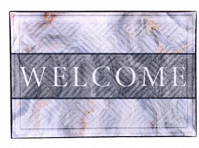 Коврик Multy Home Europe Sp. z o.o. RAMBO-LIMA mat Bentinck Marble 43x63 см