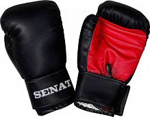 Боксерские перчатки SENAT 6oz 1543-blk/red черный с красным