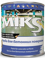 Краска MIKS Color для бетонных поверхностей белый мат 3кг