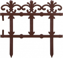 Декоративна огорожа для клумб ажурна 4 шт. в асортименті