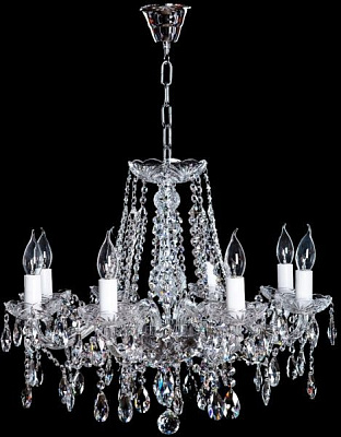 Люстра подвесная Crystal Life 8x40 Вт E14 хром A2320LM-8CC 