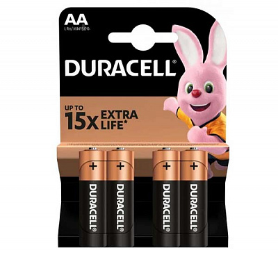 Батарейки Duracell MN1500 AA (LR6, 316) 4 шт. 