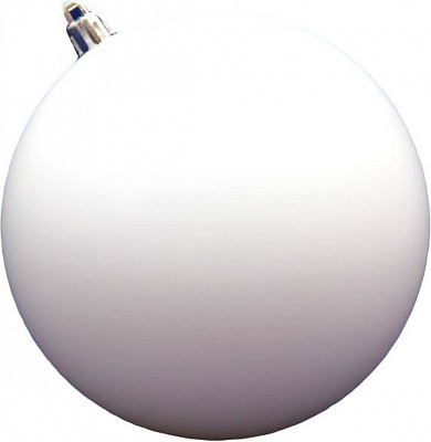 Куля пластикова Девілон d120 однотонна білий матовий