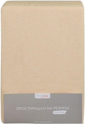 Простирадло на резинці 200x200 см бежевий Homeline