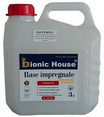 Пропитка Bionic House Base impregnate Антижук (1:5) 3 л
