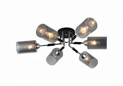 Люстра потолочная Blitz 6x60 Вт E27 черный 5016-46 