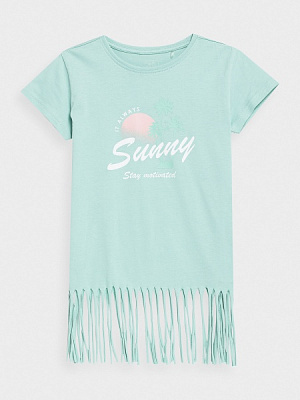 Футболка 4F TSHIRT F400 4FJSS23TTSHF400-47S р.134 зелений