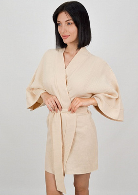 Халат женский Roksana Muslin 1523/11006 р. 44 бежевый