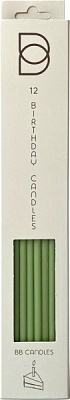 Свечи для торта BB CANDLES olive wood 25 см 12 шт.