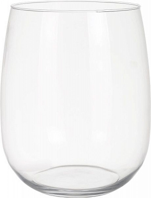 Ваза стеклянная прозрачная Классик 26х22 см Wrzesniak Glassworks
