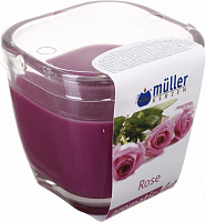 Свічка у склянці Müller-Kerzen Aroma art троянда 