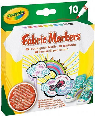 Набір фломастерів Crayola для малювання на тканині