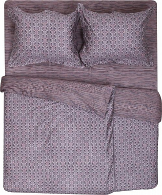 Комплект постільної білизни Andro сімейний сіро-бежевий La Nuit