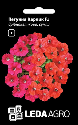 Насіння LedaAgro петунія Карлик F1 10 шт. (4820119794500)