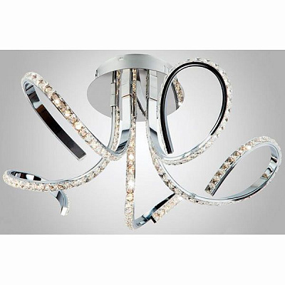 Люстра светодиодная Strotskis Miracle 48 Вт хром 90063/5 