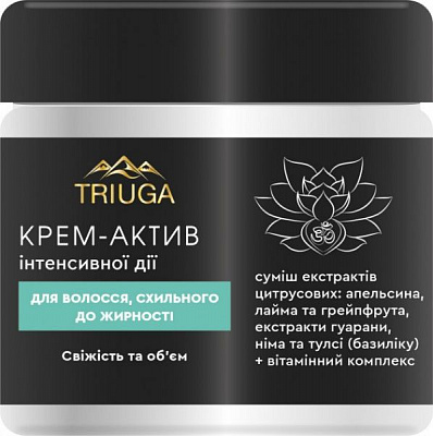 Крем Triuga Herbal актив для схильного до жирності волосся Свіжість та об'єм 300 мл