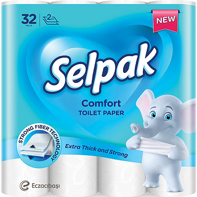 Туалетний папір Selpak Comfort двошаровий 32 шт